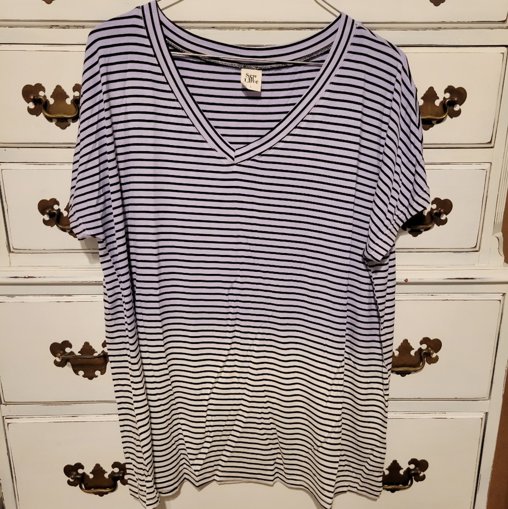 Ombre dip dyed tee